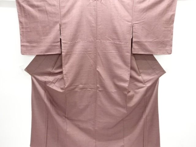 JAPANESE KIMONO / UNUSED / SILK / HAND WOVEN TSUMUGI / KIKKO KASURI